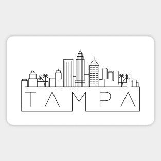 Tampa Minimal Skyline Magnet